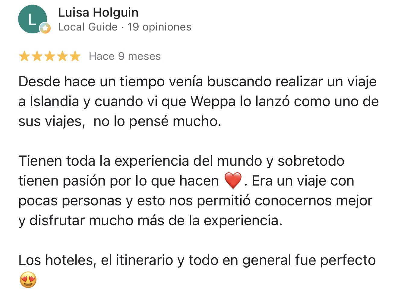 Reseña de viajero Weppa sobre el viaje a Islandia 2